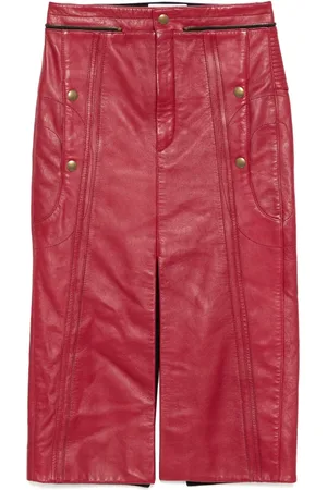 Chloé Leather Pencil Skirt