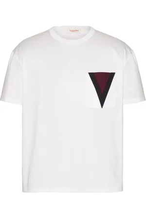 VALENTINO GARAVANI V-detail cotton T-shirt