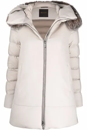 MOORER Zip-fastening padded coat