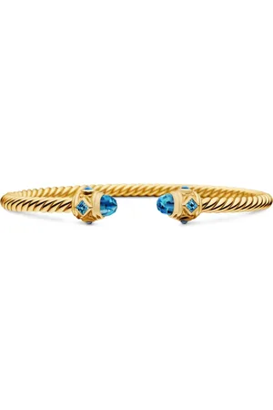 David Yurman 18kt yellow Renaissance Cablespira bracelet (3.5mm)