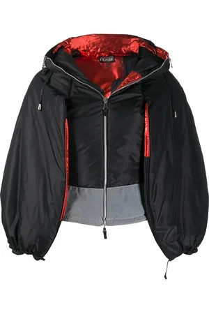 Gianfranco Ferré 1990s puffed sleeves hooded jacket