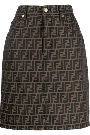 Fendi 1990-2000s Zucca-monogram miniskirt