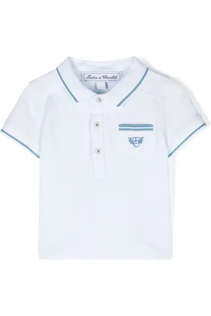 Tartine Et Chocolat Logo-embroidered cotton polo shirt