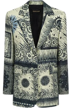 Roberto Cavalli Bandana-print blazer