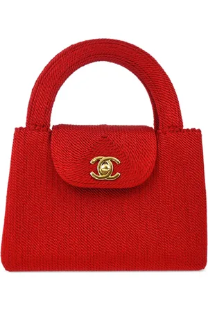 CHANEL 1998 CC woven handbag