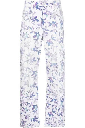 Isabel Marant Floral-print straight-leg trousers
