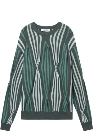 Kiko Kostadinov Stripe-intarsia sweater