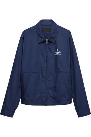 Prada Logo zip-up jacket
