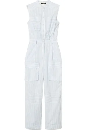 Twin-Set Striped utility jumpsuit