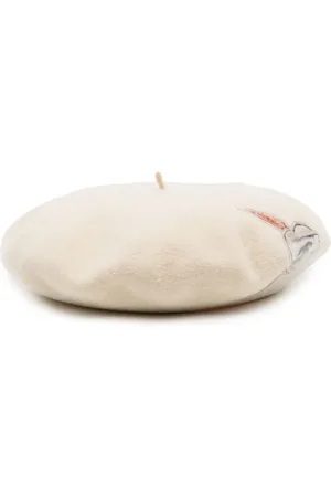 CHANEL Camellia wool beret hat