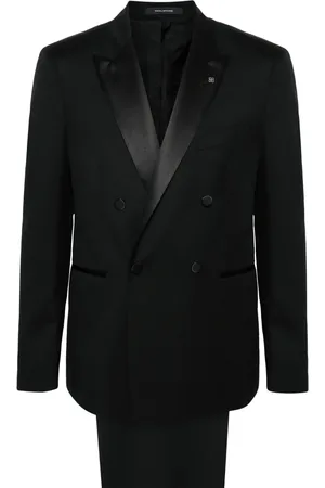 TAGLIATORE Double-breasted virgin-wool suit