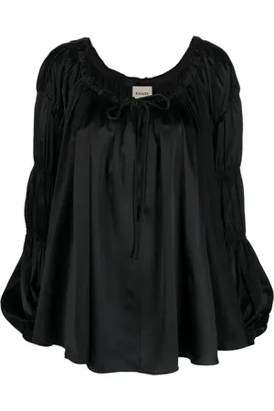 Khaite Lenny scoop-neck silk blouse
