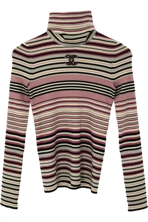 CHANEL 1986-1988 striped sweater