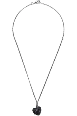 CHANEL 2008 CC heart pendant necklace
