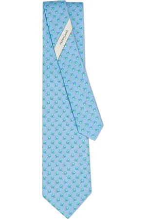 Salvatore Ferragamo Football-print silk tie