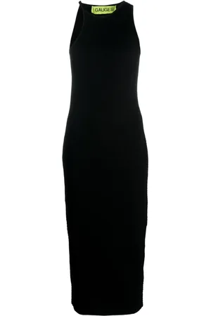 GAUGE81 Altea asymmetric ribbed-knit midi dress