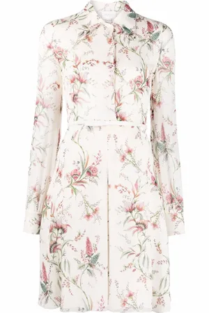 Giambattista Valli Floral-printed pleated dress