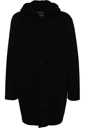 YOHJI YAMAMOTO Fleece hooded coat