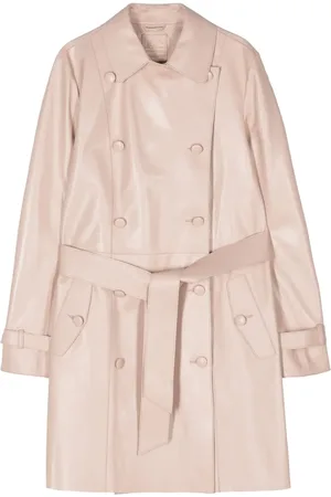 DESA 1972 Double-breasted leather coat