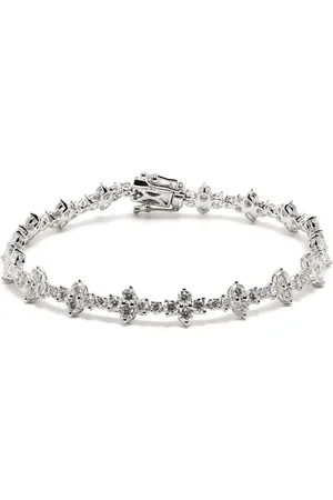 Anita 18kt white gold diamond tennis bracelet