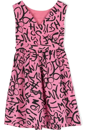Moschino Graffiti-print cotton dress