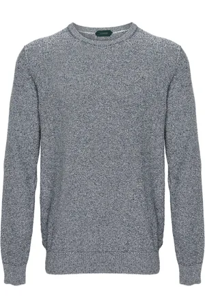 ZANONE Striped cotton-blend jumper