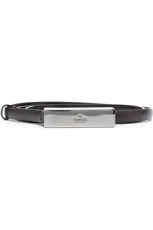 Gucci 2010s logo-plaque leather belt