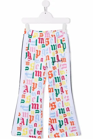 Palm Angels Graphic-print flared track trousers