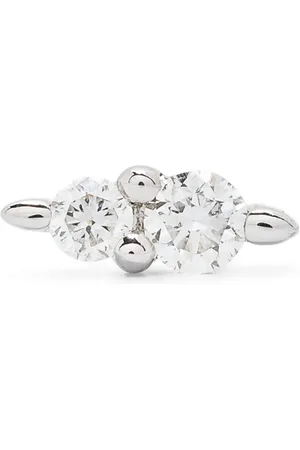 Maria Black 14kt white gold Hazy Gleam Piercing diamond single earring