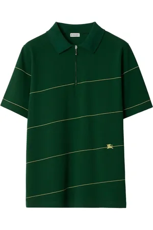 Burberry Striped cotton polo shirt