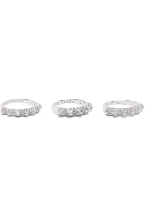 Eddie Borgo Pav?? Eternal Pyramid ring (set of three)