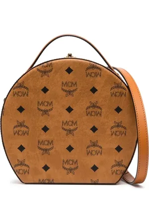 MCM Mini Visetos Hat Box bag