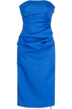MATICEVSKI Ruched strapless dress