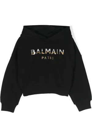 Balmain Logo-print cotton hoodie