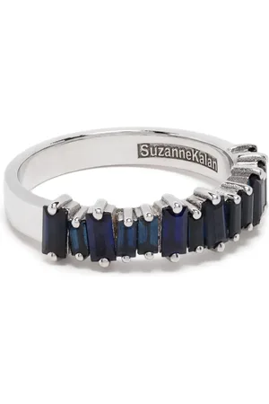 Suzanne Kalan 18kt white gold Halfway sapphire ring