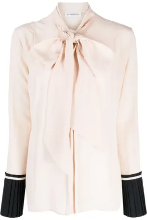 Victoria Beckham Pleat-detail silk blouse