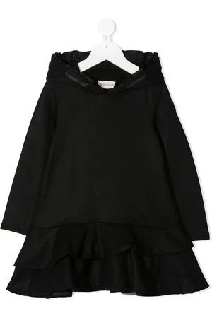 Moncler Hooded ruffle detail dress