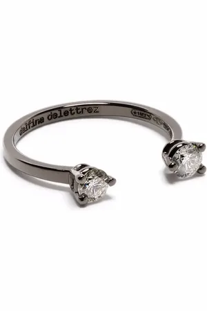 DELFINA DELETTREZ 18kt gold Dots diamond ring