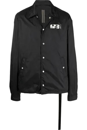 Rick Owens Logo-print snap front jacket
