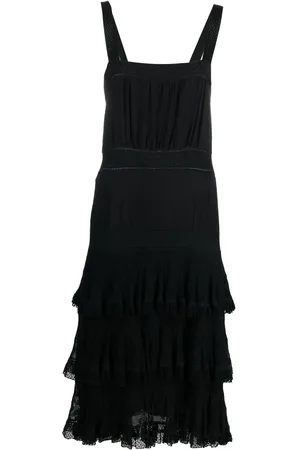 CHANEL 2005 layered ruffle dress