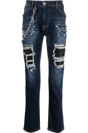 Philipp Plein Mid-rise straight-leg jeans