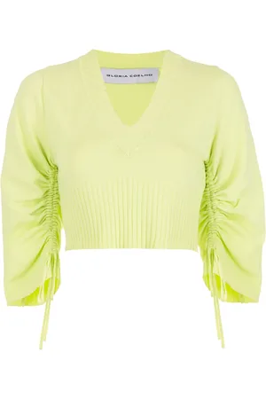 Gloria Coelho Short-sleeved gathered top