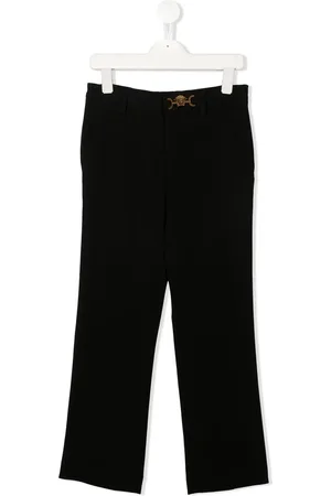 VERSACE Medusa-detail straight leg trousers