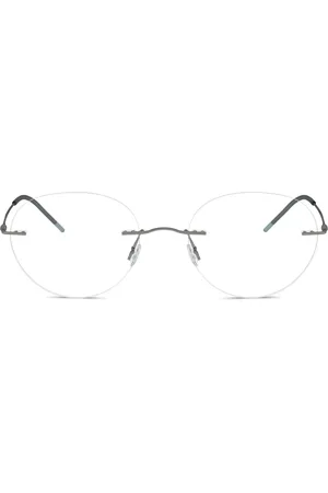 Giorgio Armani Rimless round-frame glasses