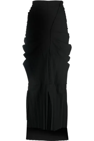 Talia Byre Pleat-detail high-waisted skirt
