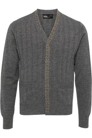 Kolor Stud-embellishment wool cardigan