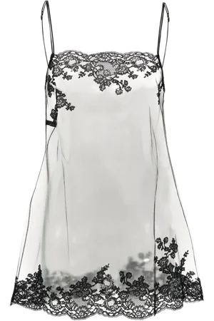 CARINE GILSON Silk babydoll slip dress