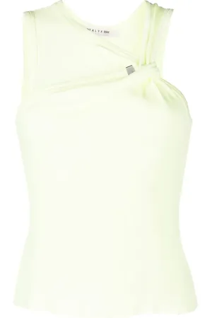 1017 ALYX 9SM Gathered-detail ribbed-knit top