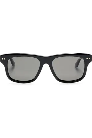 Montblanc Logo-engraved square-frame sunglasses