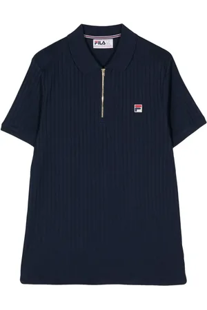 Fila Ribbed cotton polo shirt